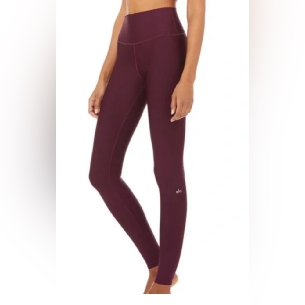 Burgundy Alo High Waist Airlift Leggings